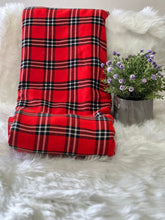 Load image into Gallery viewer, Red and Black  Maasai Blanket / Masai Shuka
